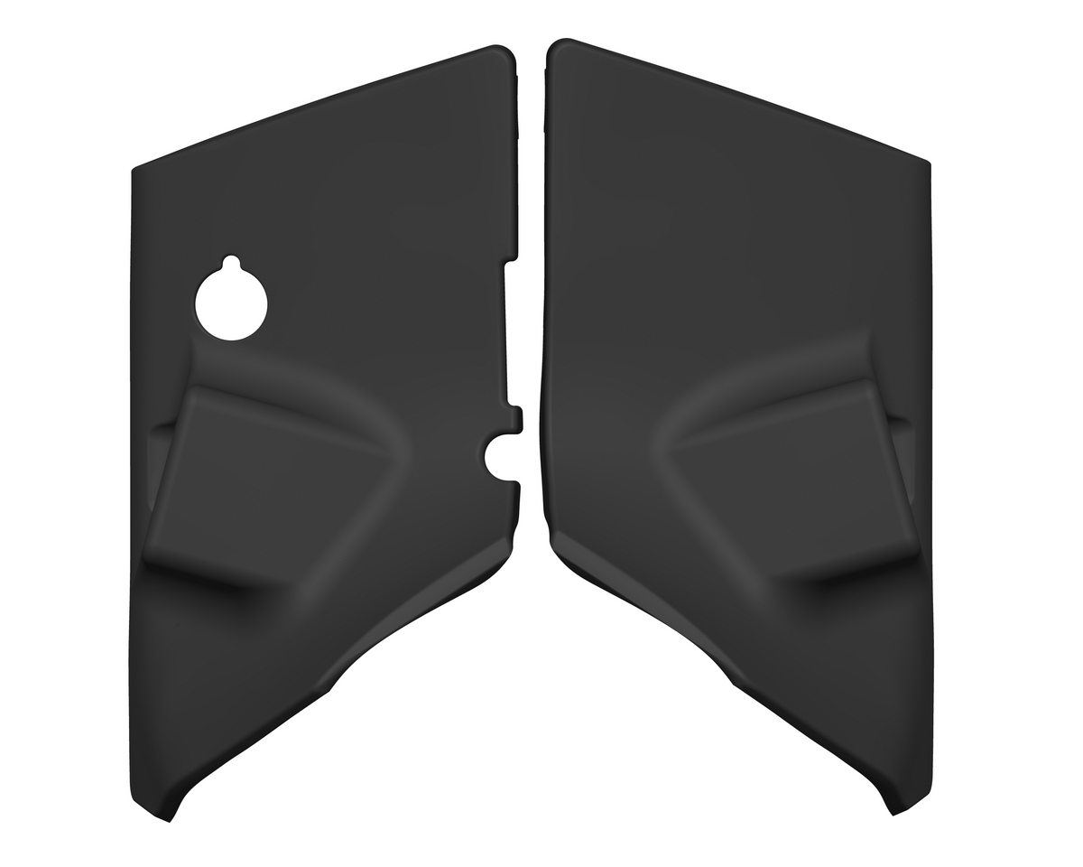 FJ Cruiser Baja Designs S1 15-degree angled cowl bundle, left-side antenna, left-side bracket clearance