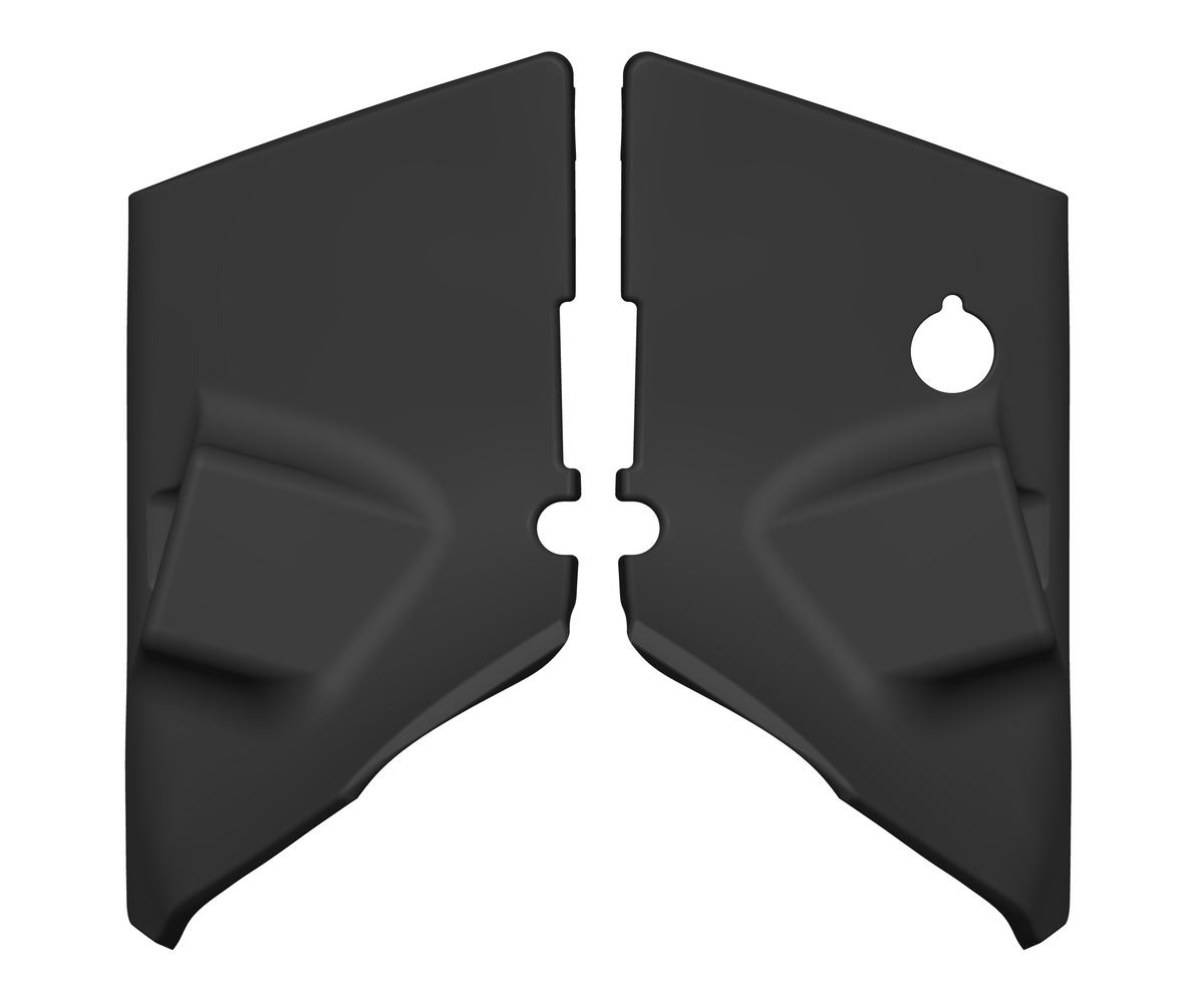 FJ Cruiser Baja Designs S1 15-degree angled cowl bundle, right-side antenna, bracket clearance on both sides