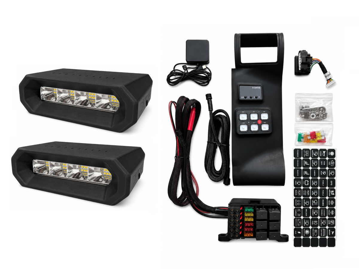 Toyota FJ Cruiser hood light and utility vent bundle by VNTR WORKS