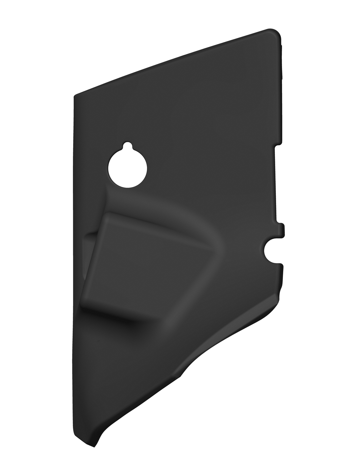FJ Cruiser Baja Designs S1 15-degree angled cowl, left side, antenna opening, with bracket clearance