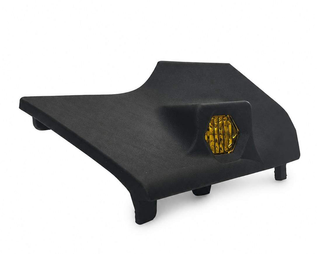 Toyota FJ Cruiser Baja Designs S1 15-degree angled cowl integration by VNTR WORKS