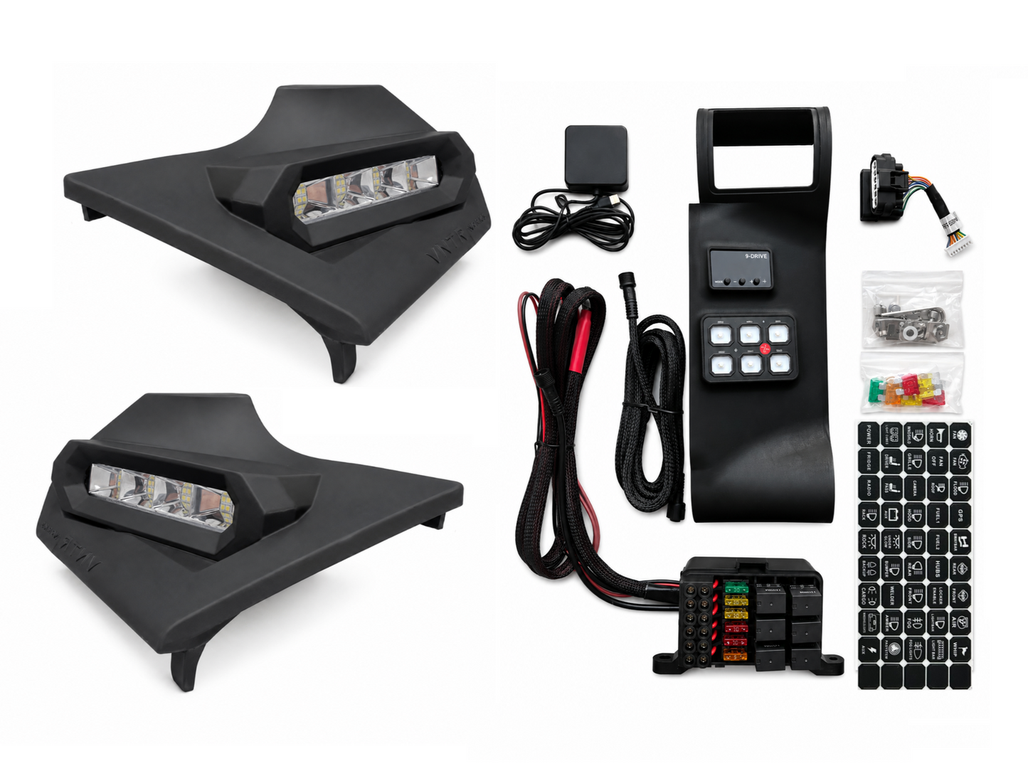 Toyota FJ Cruiser cowl light and utility vent bundle by VNTR WORKS