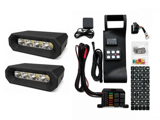 Toyota FJ Cruiser hood light and utility vent bundle by VNTR WORKS