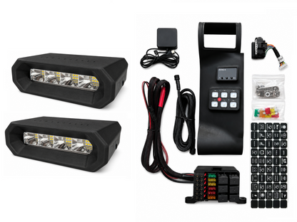 Toyota FJ Cruiser OEM+ integration bundle with hood lights and utility vent system