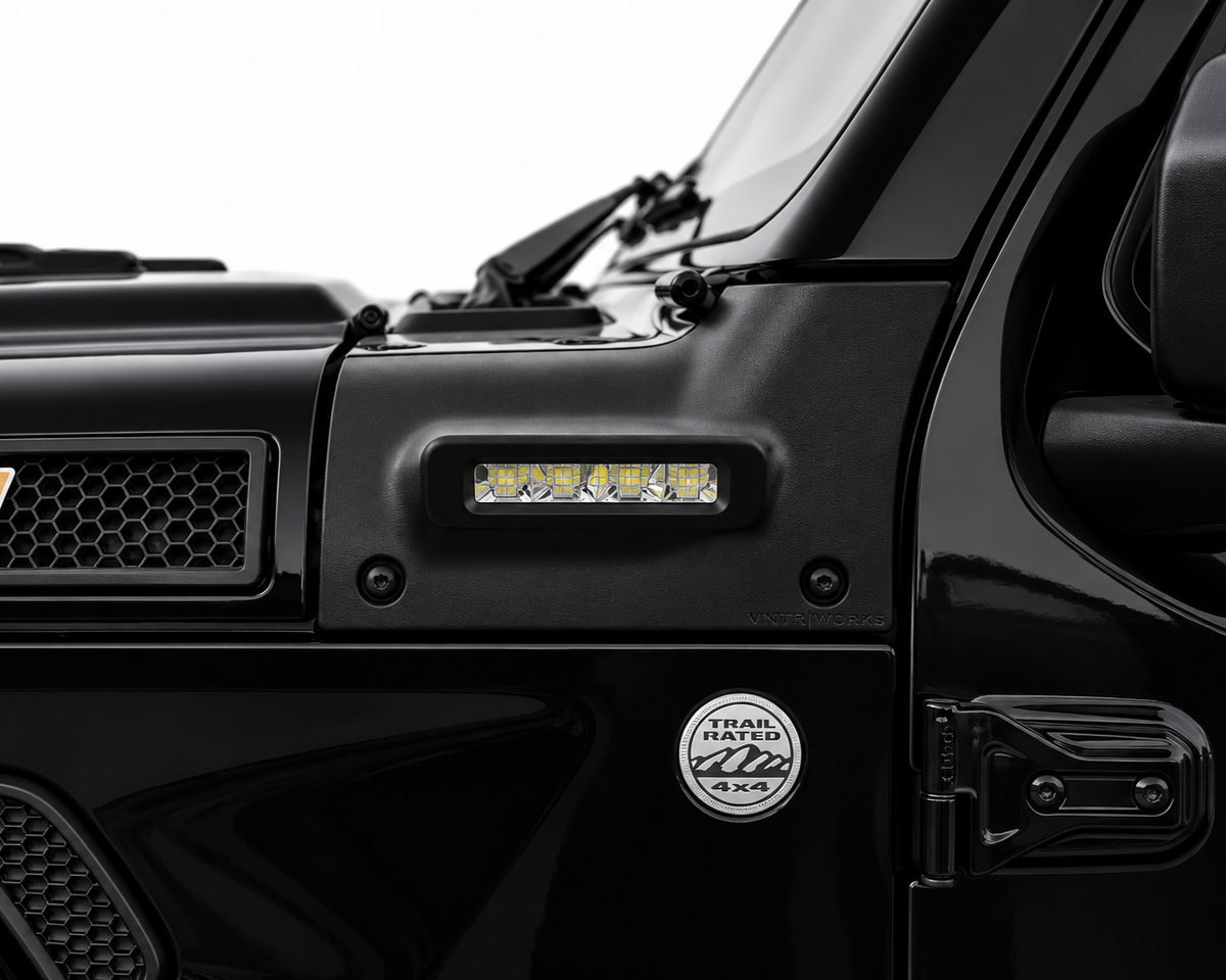 Jeep Wrangler JL / Gladiator JT Cowl Light System — Left + Right Bundle